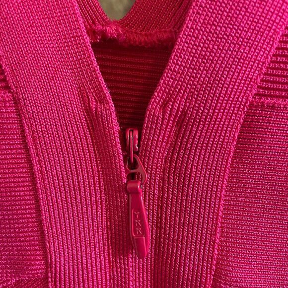 Herve Leger Magenta Bandage Dress Size Medium ASO Kim Kardashian Madame Tussauds - Picture 8 of 11